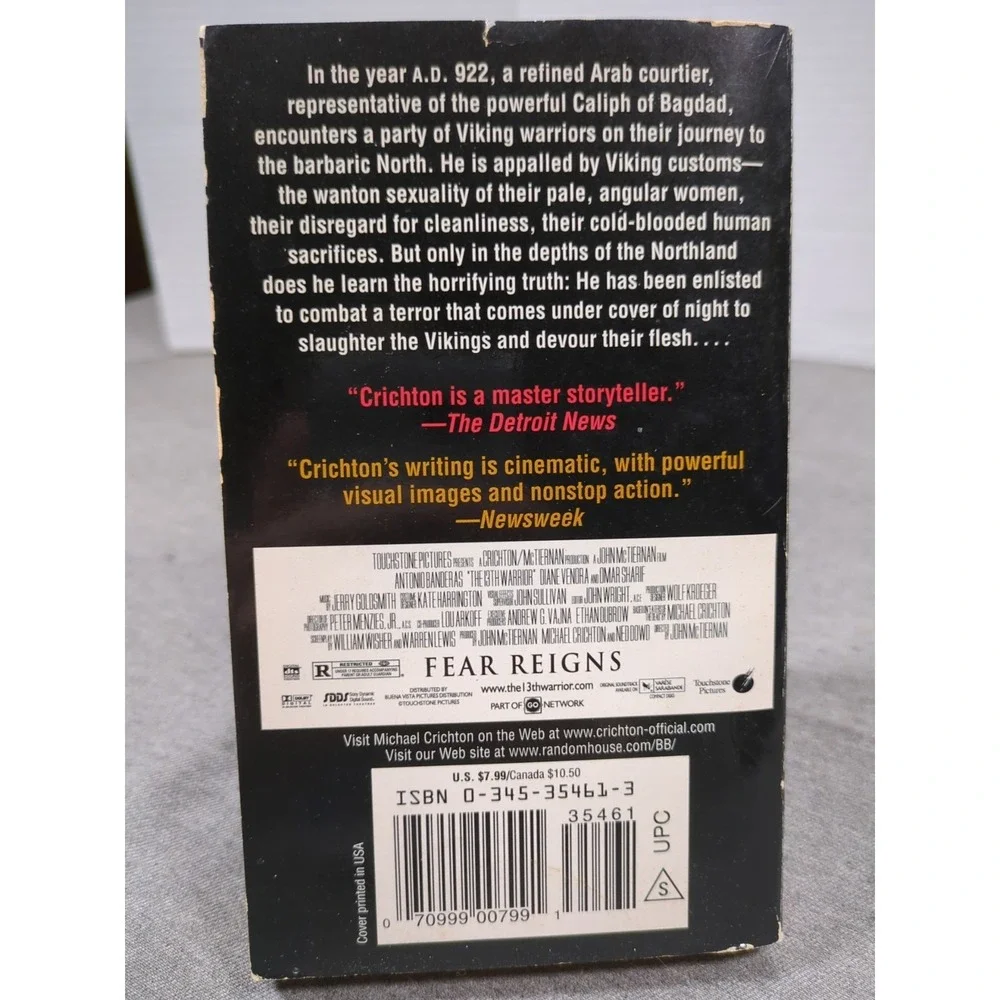 The‎ 13th Warrior Michael Crichton 1988 First Ballantine Books Edition Paperback